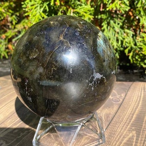Labradorite Sphere | Labradorite Sphere Ball | Labradorite Sphere Ball for Home Decor | Original Labradorite Sphere Ball | Original Gemstone