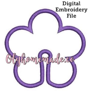 Flower 3.75&quot; Gastrostomy Tube Cover Embroidery Design / Applique - Digital File for Machine Embroidery - In The Hoop - G Tube & 1 Free File!
