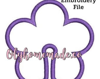 Flower 3.75" Gastrostomy Tube Cover Embroidery Design / Applique - Digital File for Machine Embroidery - In The Hoop - G Tube