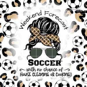 Weekendvoorspelling Voetbal - PNG-sublimatieontwerpen, digitale bestandsdownload - Geen kans op schoonmaken of koken