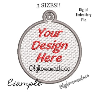 FSL Blank Ornament Design in 3 Sizes - 3 Zipped Files - Free Standing Lace - Digital File for Machine Embroidery - ITH