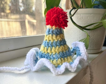 Cat Birthday Hat - Available for All Pets - Dog / Cat / Pet Hat