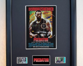 Predator - 10" x 8" Framed 35mm Film Cell Memorabilia display.