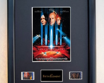 Fifth Element- 10" x 8" Framed 35mm Film Cell Memorabilia display.