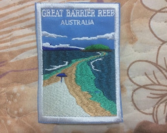Great Barrier Reef Patch, Australia Souvenir (9x6cm)