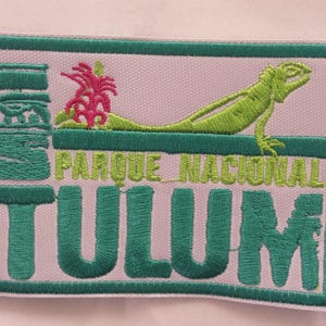 Patch Tulum National Park Mexico Yucatan Quintana Roo Souvenir Maya