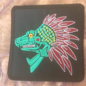 Patch Kukulkan Plumed Serpent Deity Maya Mythology Quetzalcoatl Mexico Yucatan