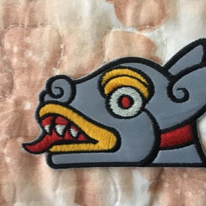 Patch Aztec Dog Itzcuintli Nahuatl Mexico Mesoamerica Mythology Maya