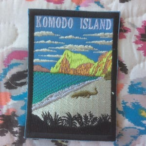 Patch Komodo Island Indonesia Komodo Dragon Lizard Asia Souvenir