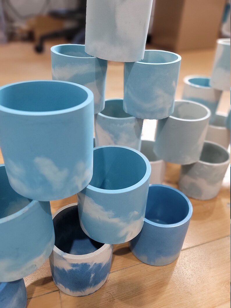 5 Concrete Vessels Etsy