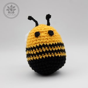 Juguete tentetieso / tentempié. Amigurumi Abeja. Juguete bebé. Baby shower. Regalo recién nacido.