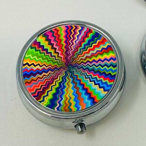 Colorful Abstract Pill Case Pill Box