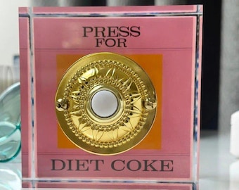 Pisapapeles de acrílico grueso y pesado para decoración de mesa de Coca-Cola Light