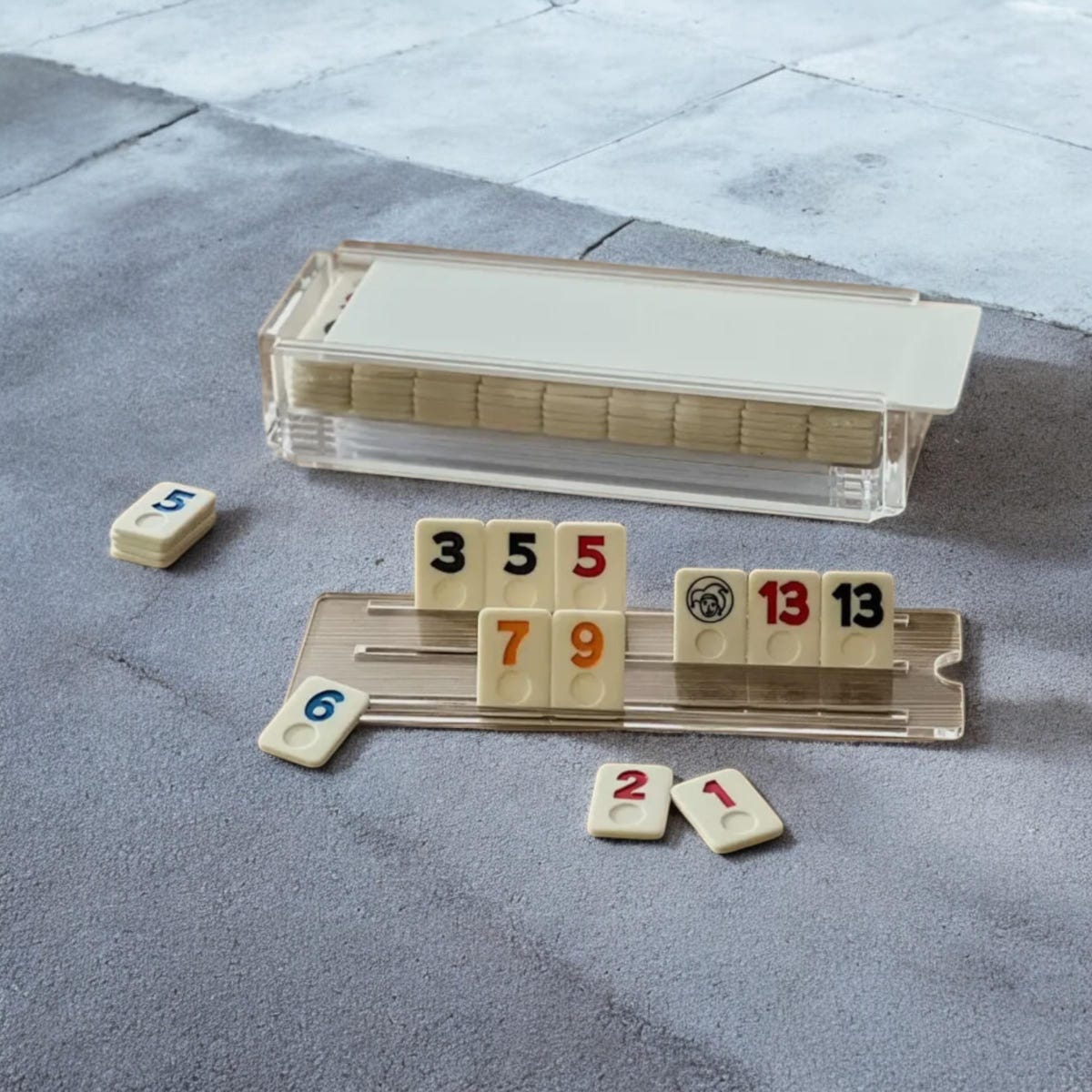 Modern Acrylic Rummikub Acrylic White Game Set Great Gift - Etsy
