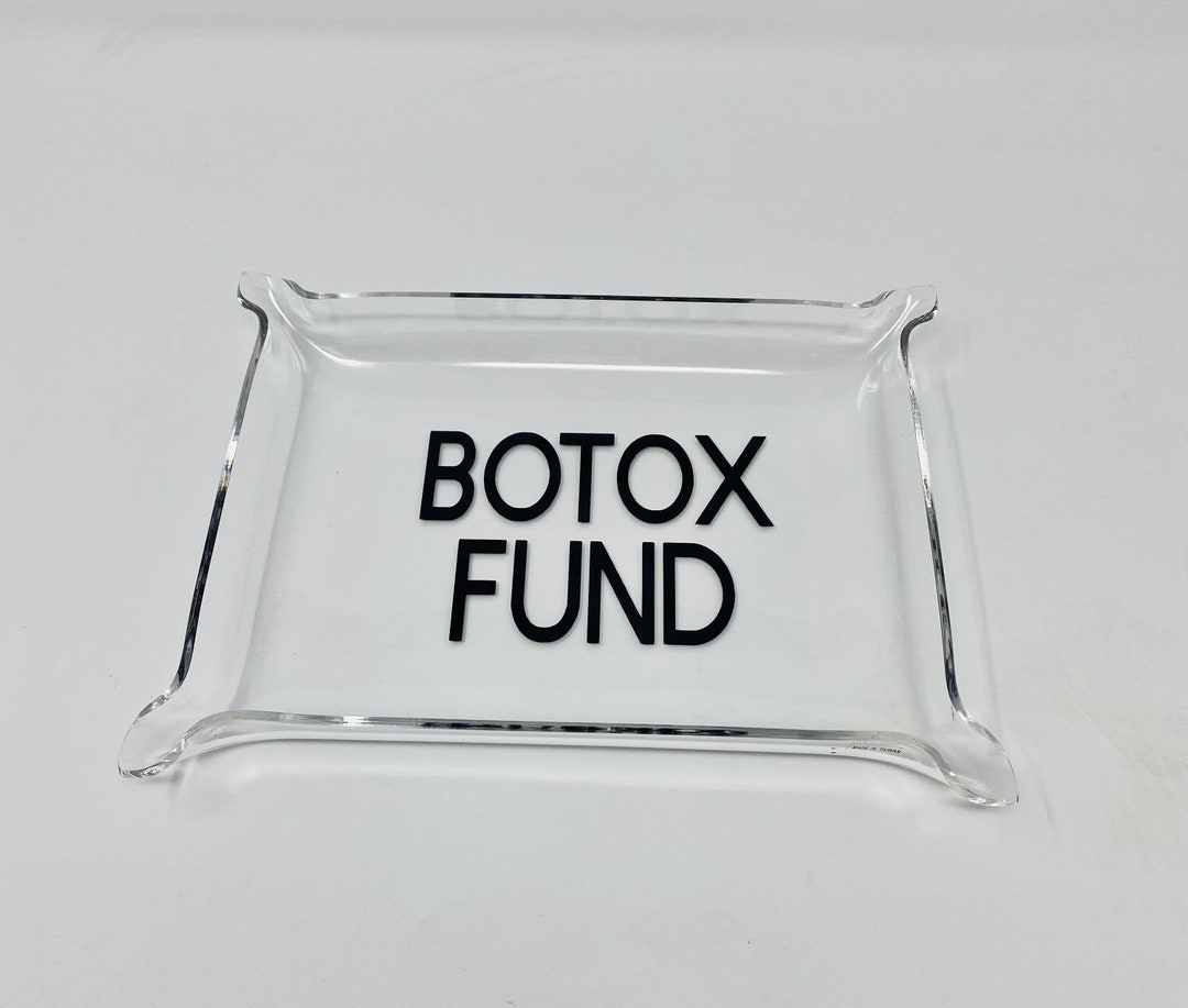 BOTOX FUND Clear Acrylic Catchall Trinket Tray Etsy