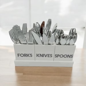 Forks Spoons Knives Acrylic Cutlery Caddy Utensil Caddy Silverware Caddy Bbq