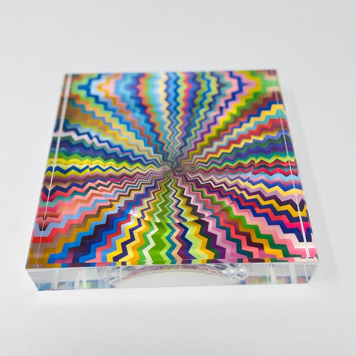 Abstract Modern Acrylic Tray Block Candy Dish Catchall Tray