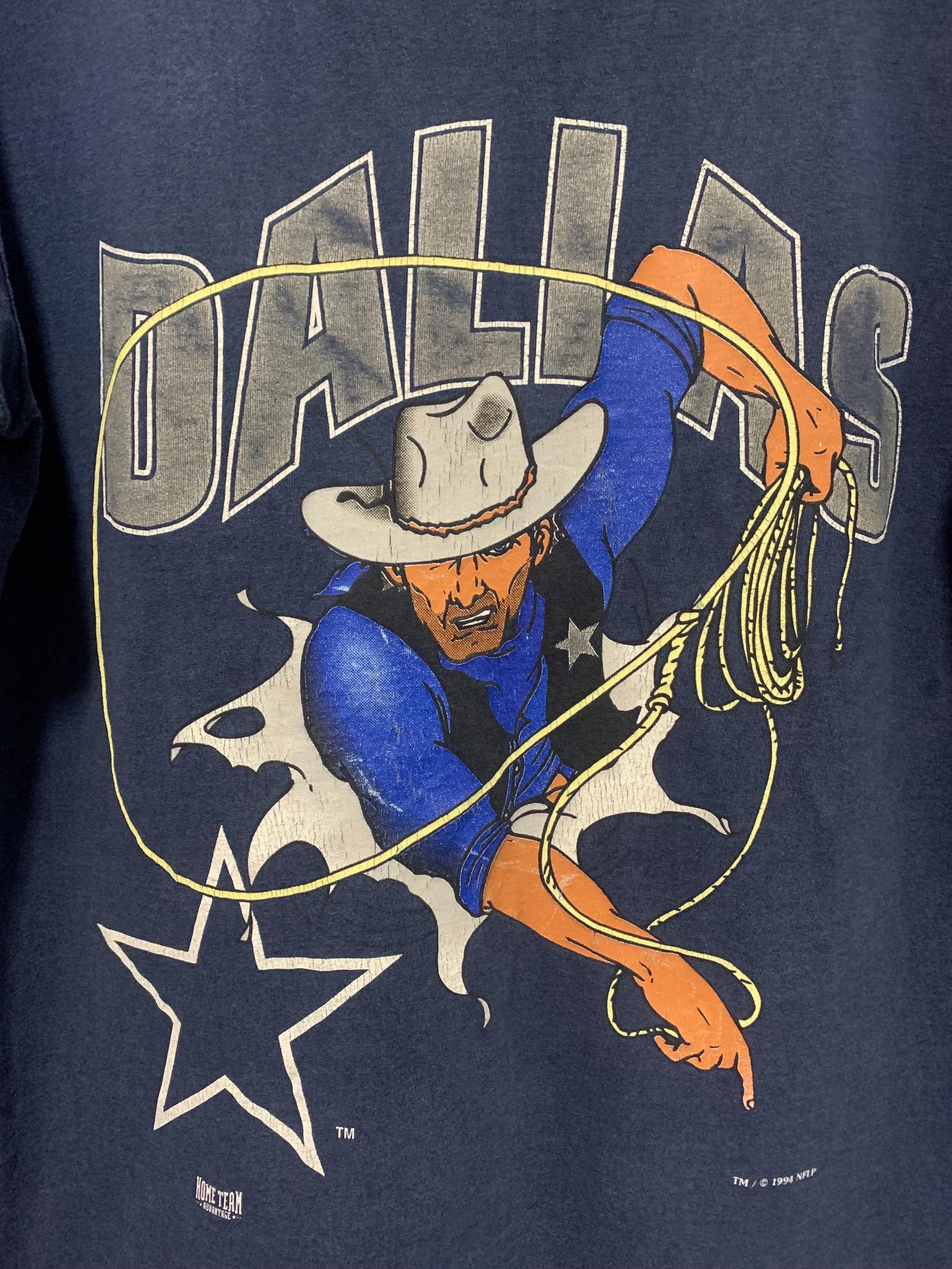 Vintage 90s Dallas Cowboys Mirror Print T.shirt 1994 NFLP
