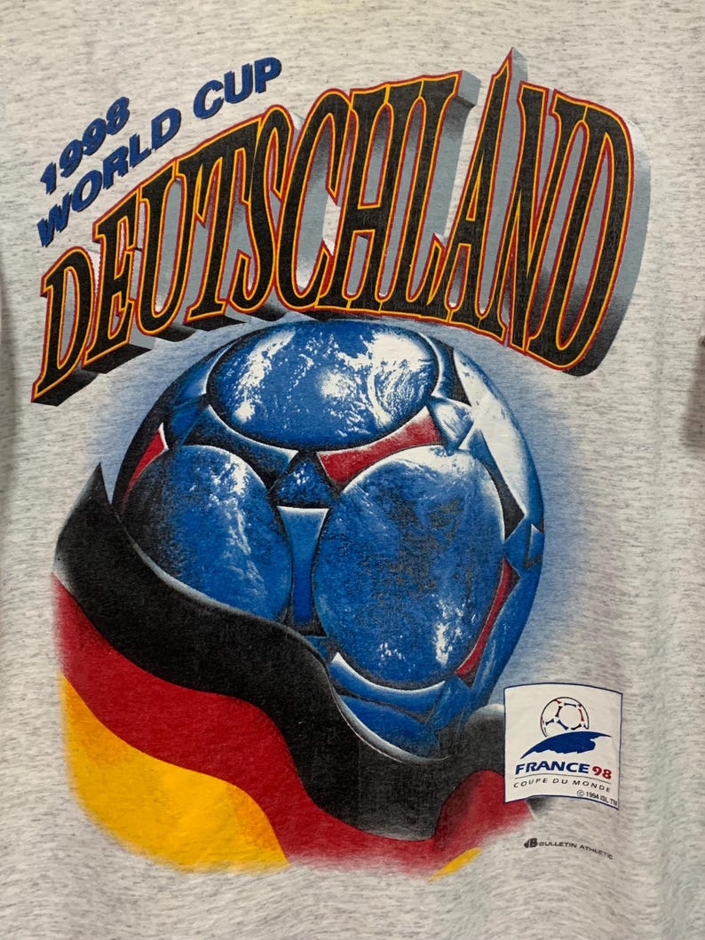 T-shirt Homme Vintage France 98 - Écosse The Brave - Bleu 100% Coton - Taille XXL