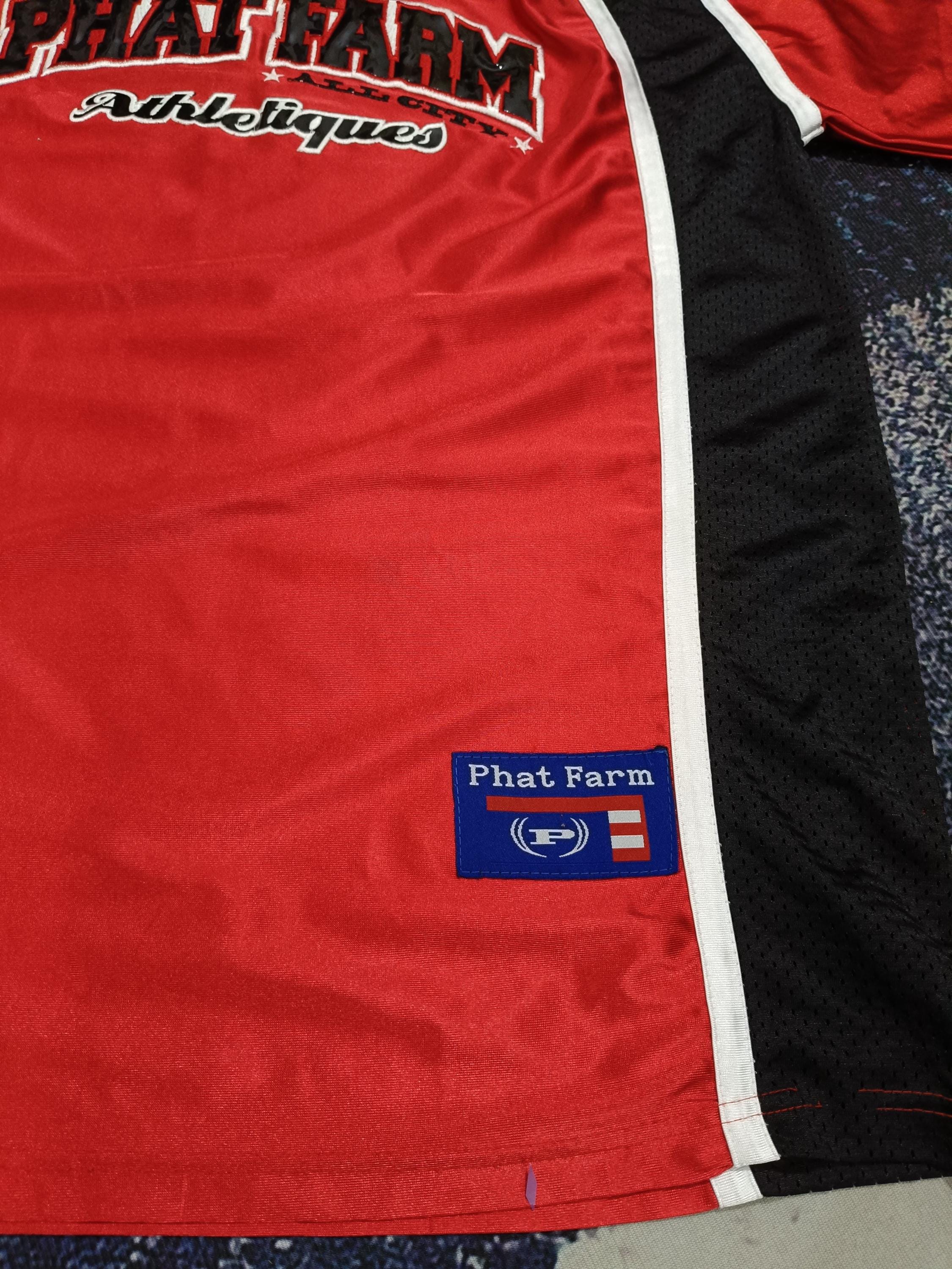 Vintage 90s Phat Farm All City Athletiques Hip Hop Jersey Xlarge