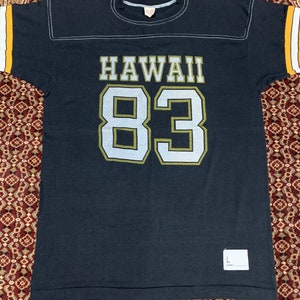Maglietta vintage anni &#39;80 Raglan Hawaii 83 Baseball Gulf Coast Large