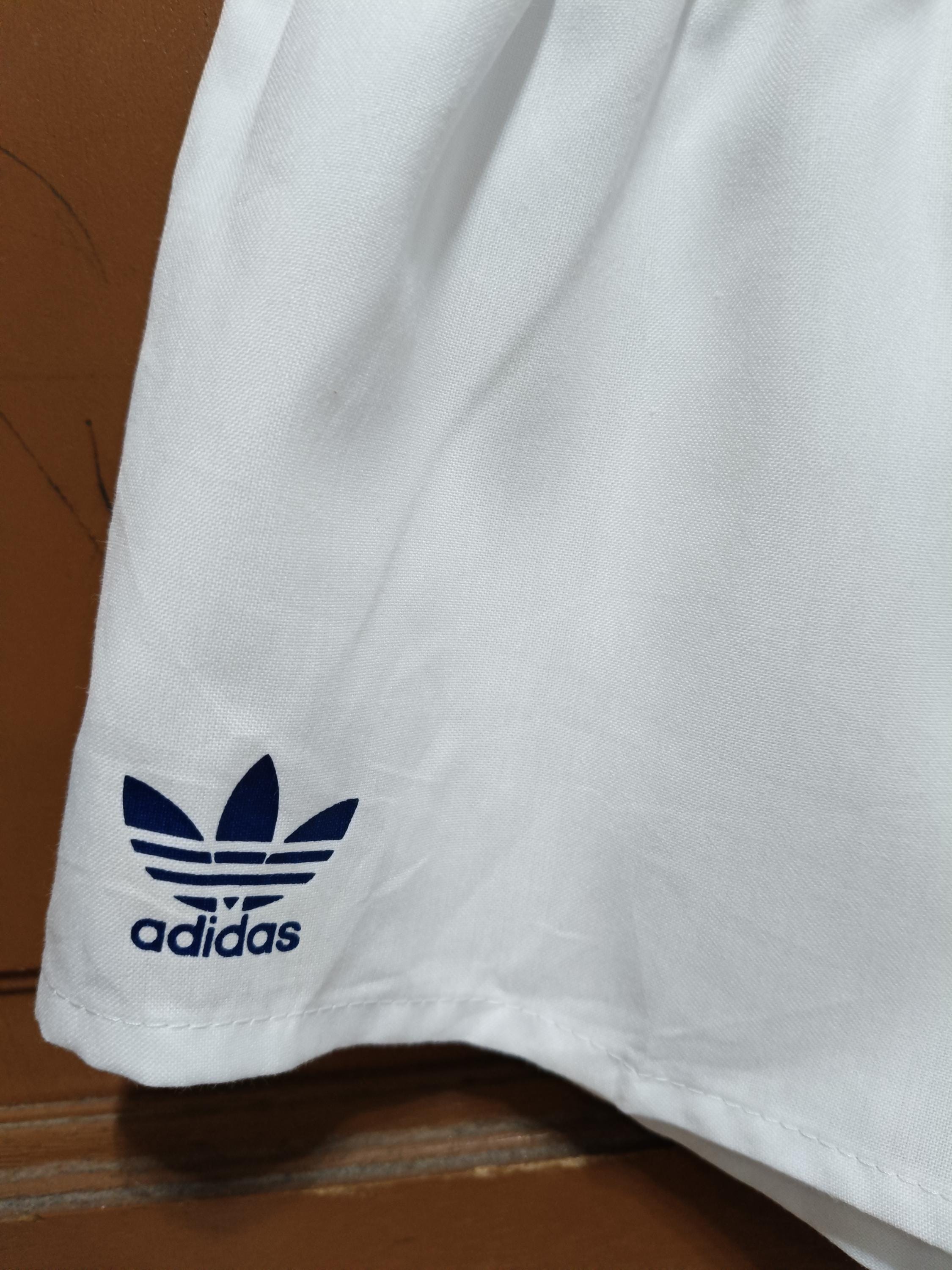 Vintage Adidas by Descente All White Shorts Trefoil Logo