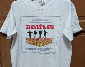 Vintage The Beatles HELP! Original Motion Picture Soundtrack T.shirt 90s Beatles Product Apple Corps Medium