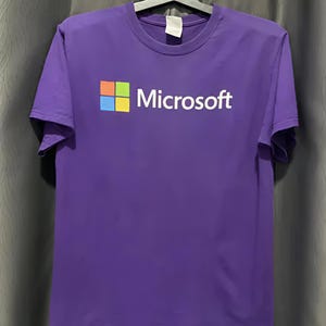 Vintage Microsoft Promo T.Shirt Fruit of The Loom Medium