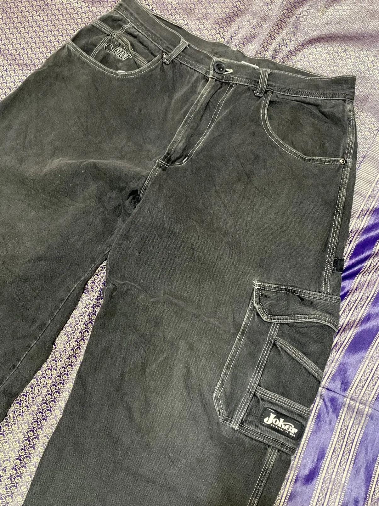 Vintage Joker OG 77 USA Baggy Carpenter Cargo Denim Pants Waist 36