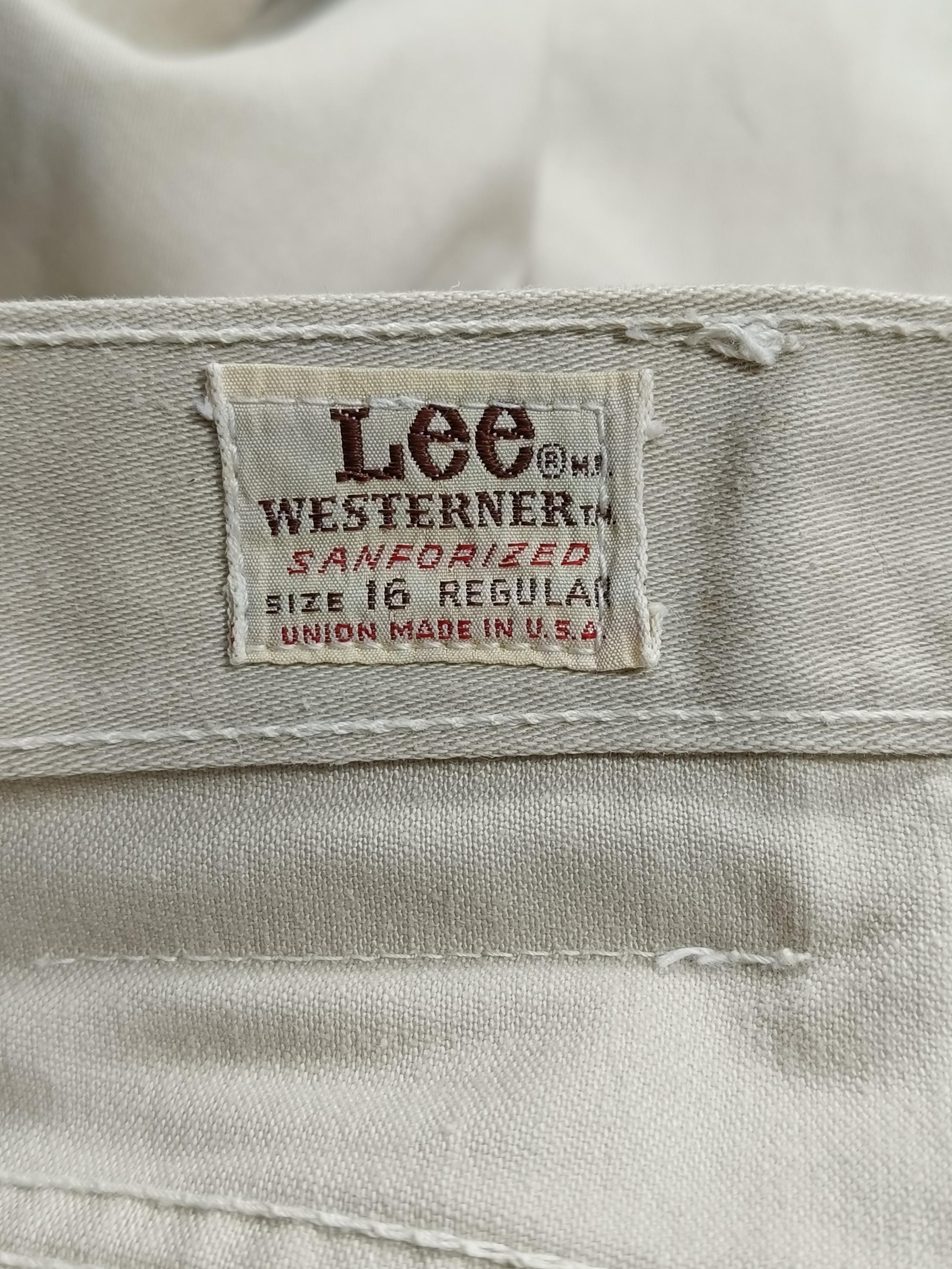 Vintage 60s Lee Westerner Sanforized Cotton Sateen Twill Pants