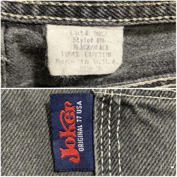 Vintage Joker OG 77 USA Baggy Carpenter Cargo Denim Pants Waist 36