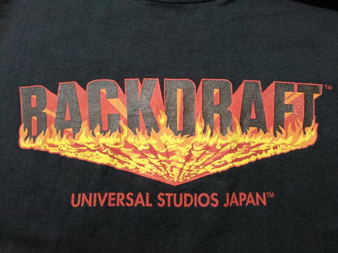 90s BACKDRAFT ムービーＴシャツ　ユニバーサルスタジオ Vintage 90s Backdraft Universal Studios Thriller / Action Movie T
