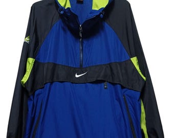 Vintage 90s Nike ACG Colour Block Anorak Jacket Windbreaker Multicolor Large