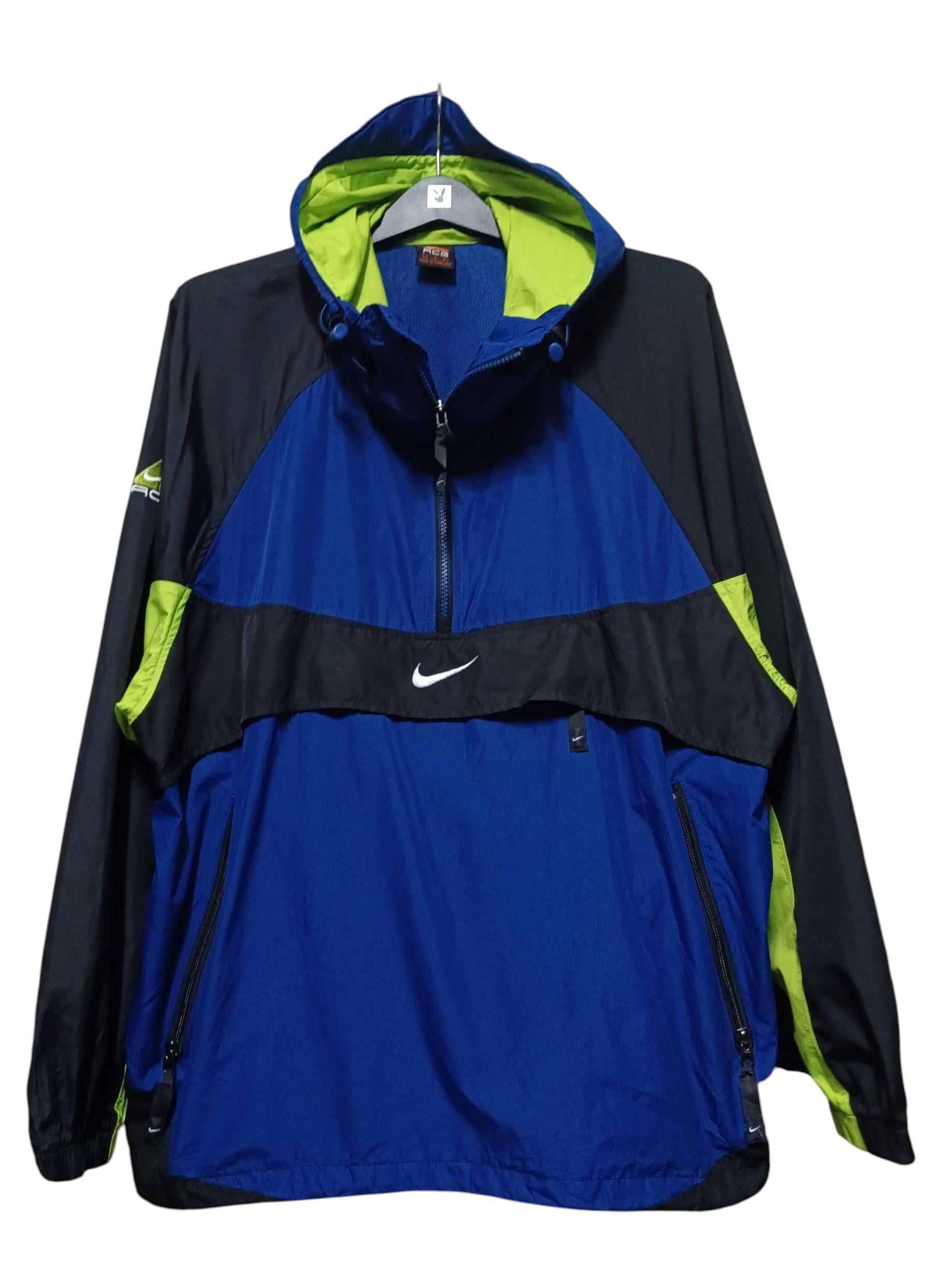 Vintage 90s Nike ACG Colour Block Anorak Jacket Windbreaker