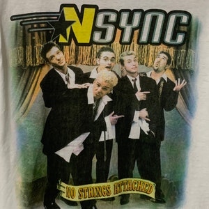 Vintage Nsync No Strings Attached Tour 2000 T Shirt Medium