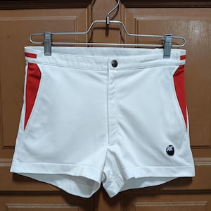 Vintage Adidas by Descente All White Shorts Trefoil Logo
