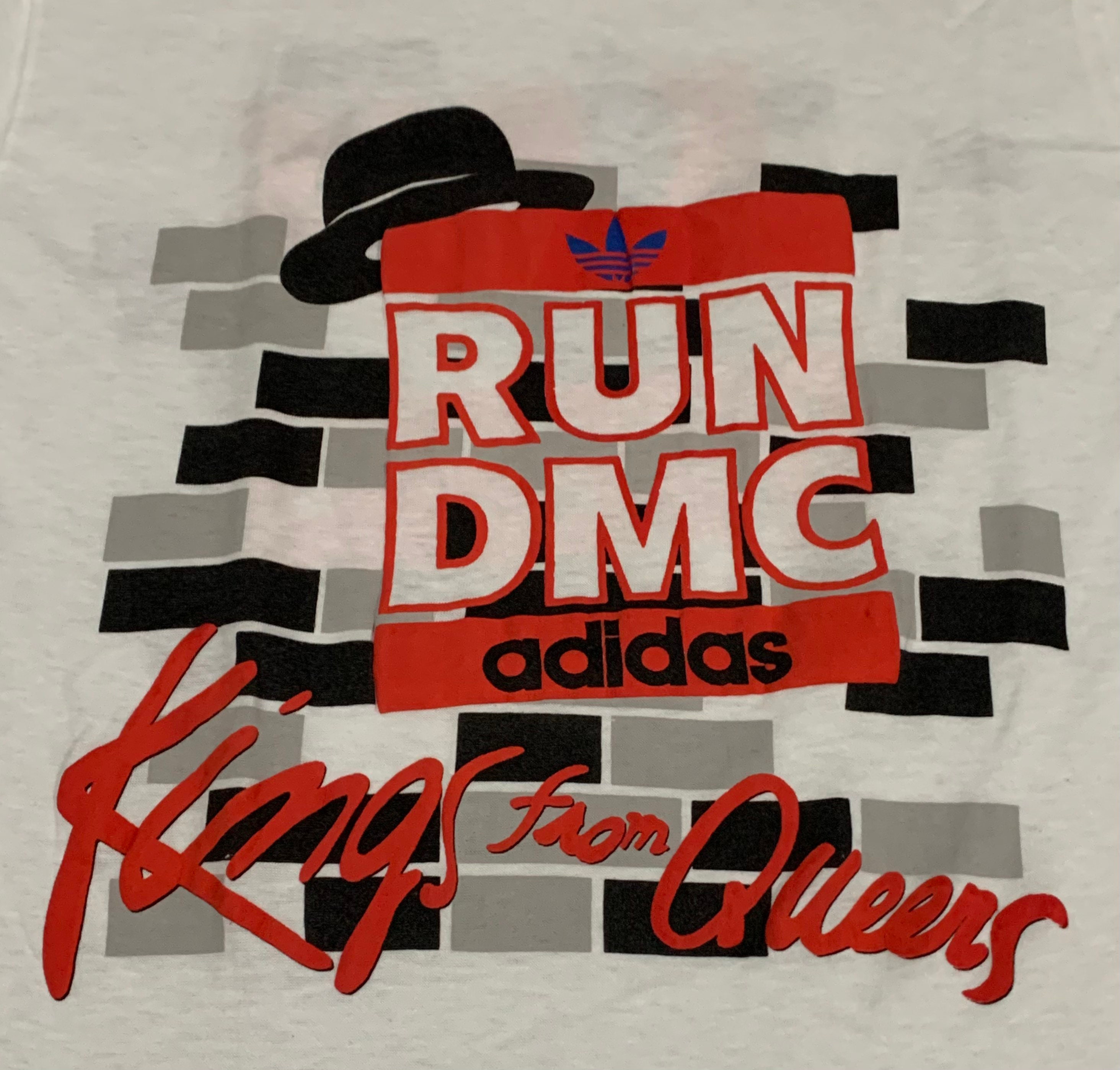 RARE! Vintage Adidas X Run DMC Kings From Queens 80s Hip Hop RARE! Vintage Adidas X Run DMC Kings From Queens 80s Hip Hop
