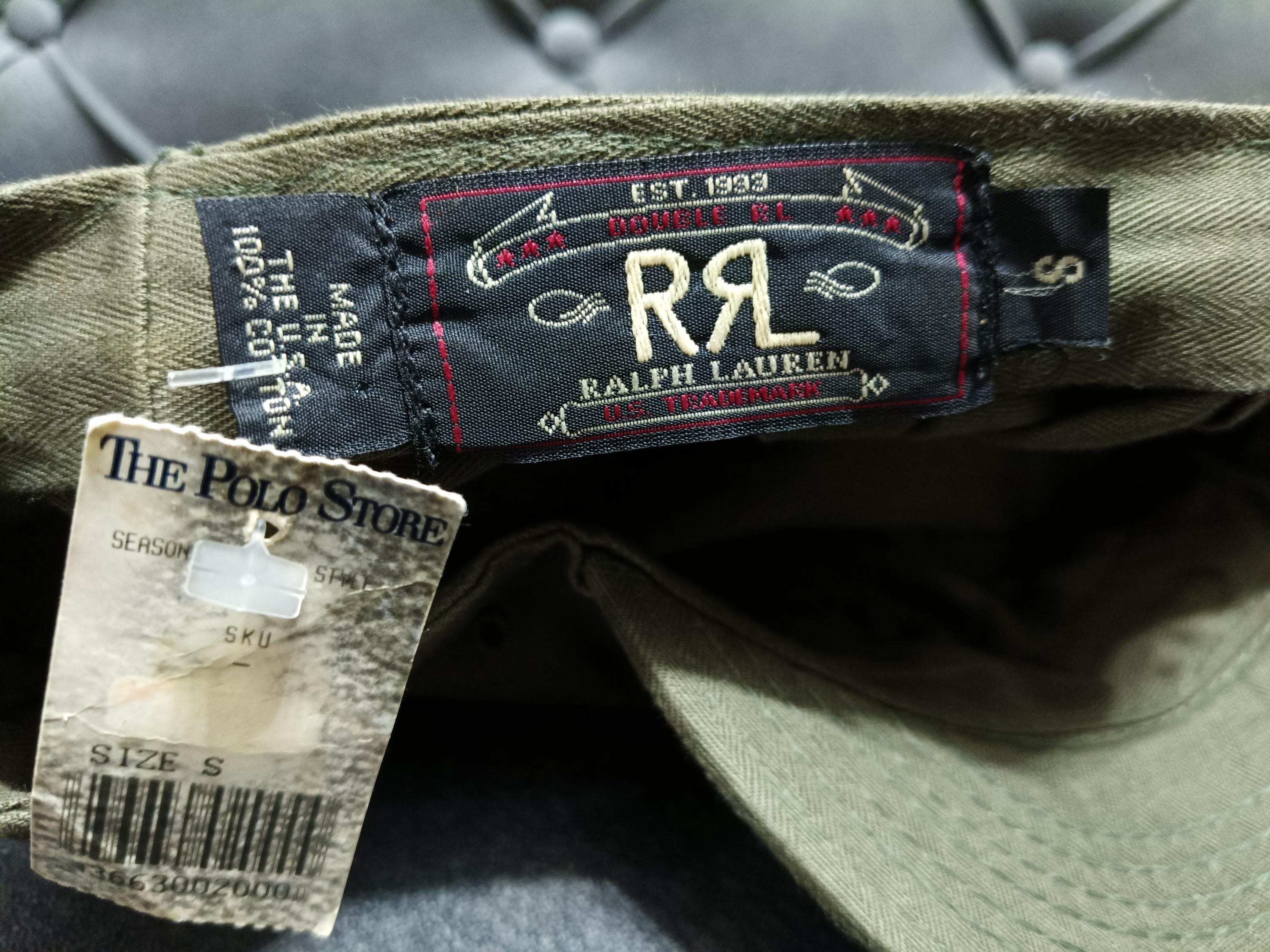 Vintage 90S Polo Ralph Lauren RRL Military Herringbone Twill Cap