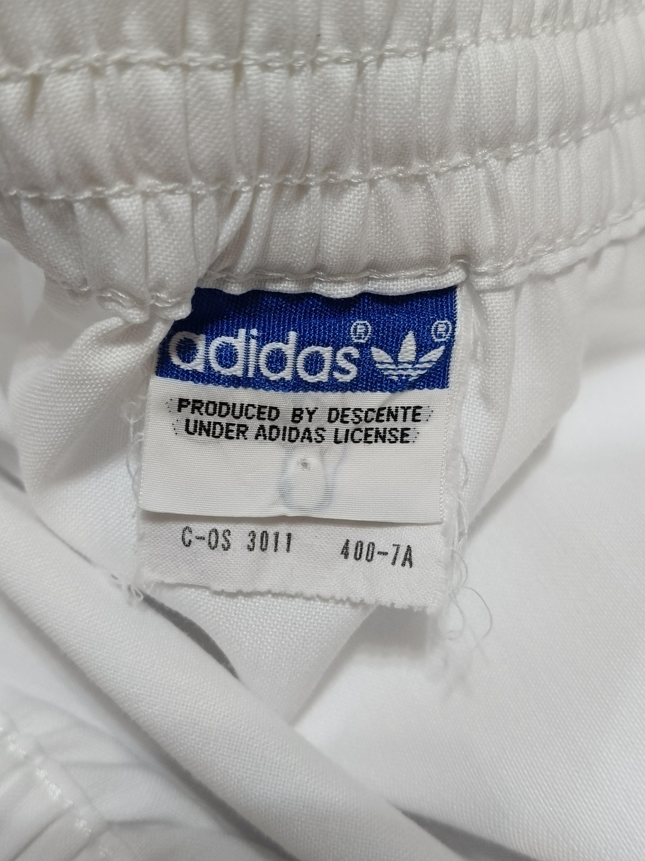 Vintage Adidas by Descente All White Shorts Trefoil Logo