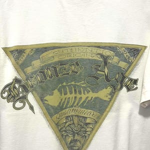 Vintage Bronze Age Fishbone Skate T.Shirt 90s Large