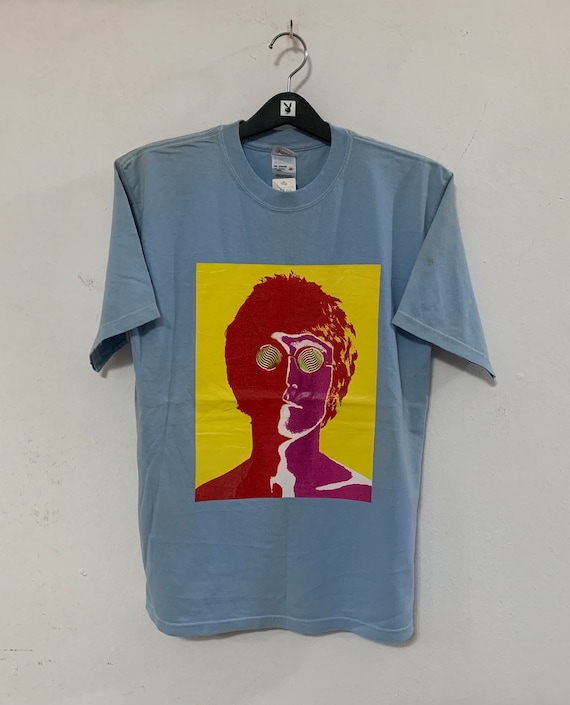 Vintage Beatles JOHN LENNON Psychedelic Art T Shirt Medium - Etsy