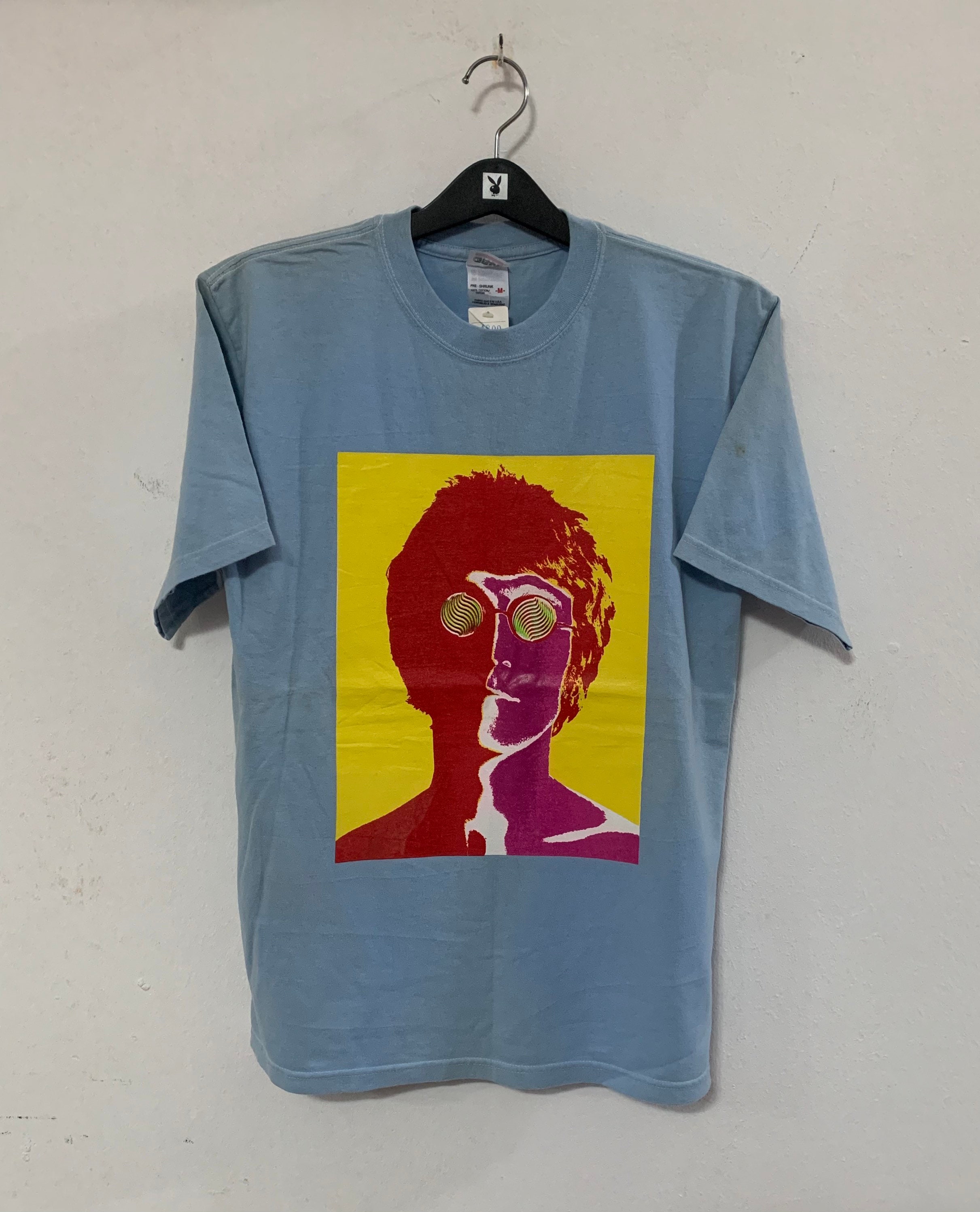 Vintage Beatles JOHN LENNON Psychedelic Art T Shirt Medium