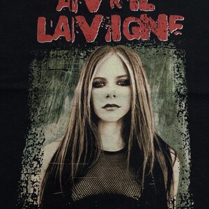 Vintage 2000s Avril Lavigne Bonez Tour 2004-EYES Tour Music Black