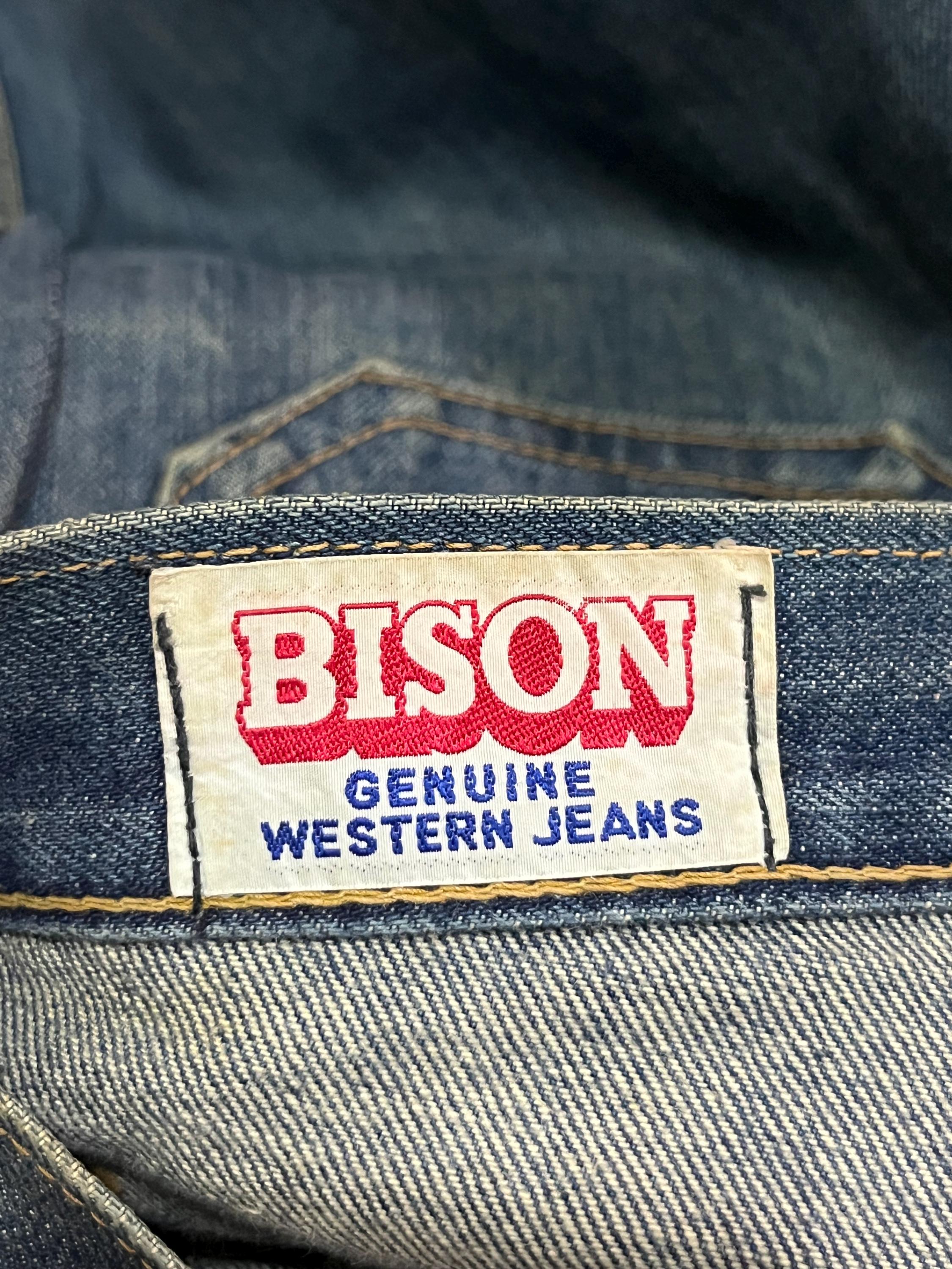 Vintage 70s BISON Ladies Jeans Bootcut Flare Leg Size 30 - Etsy
