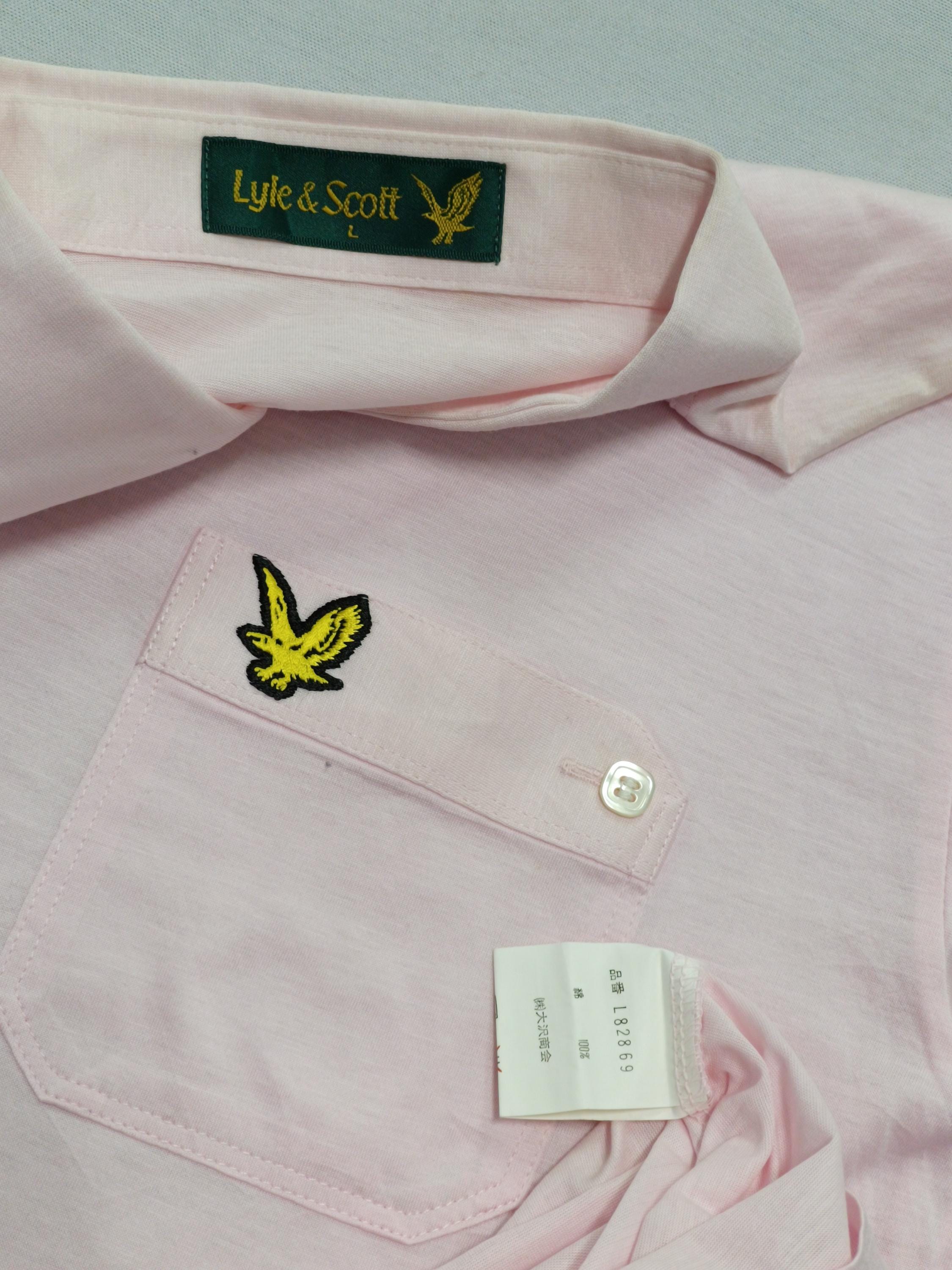 Vintage 80s Lyle Scott Long Sleeve Polo Shirt Large UK