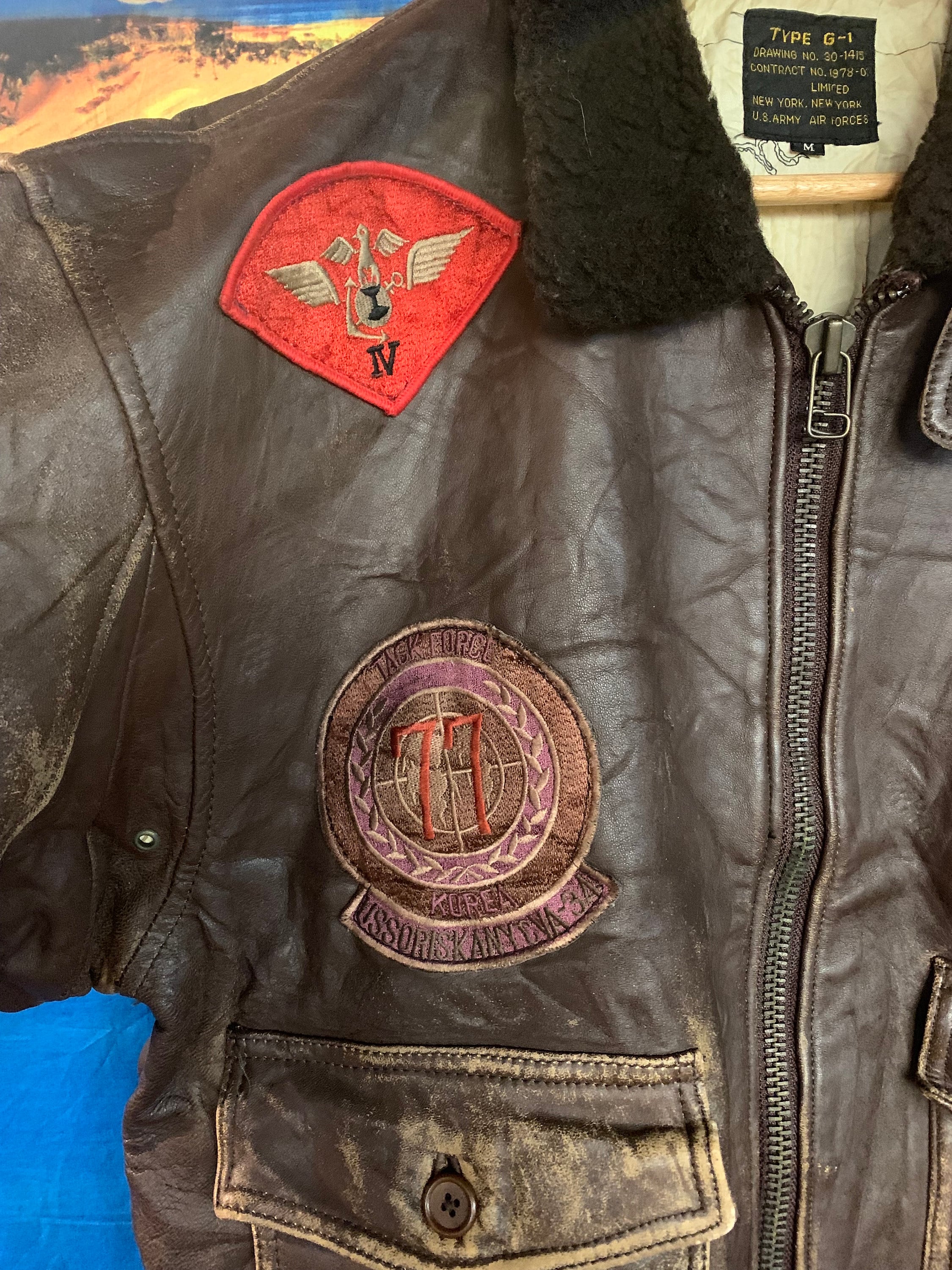 Vintage Type G-1 USAF Avirex Leather Flight Jacket Top Gun Vintage Type G-1 USAF Avirex Leather Flight Jacket Top Gun