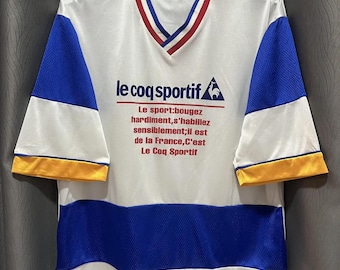 Vintage 90s Le coq sportif color block baggy jersey Large
