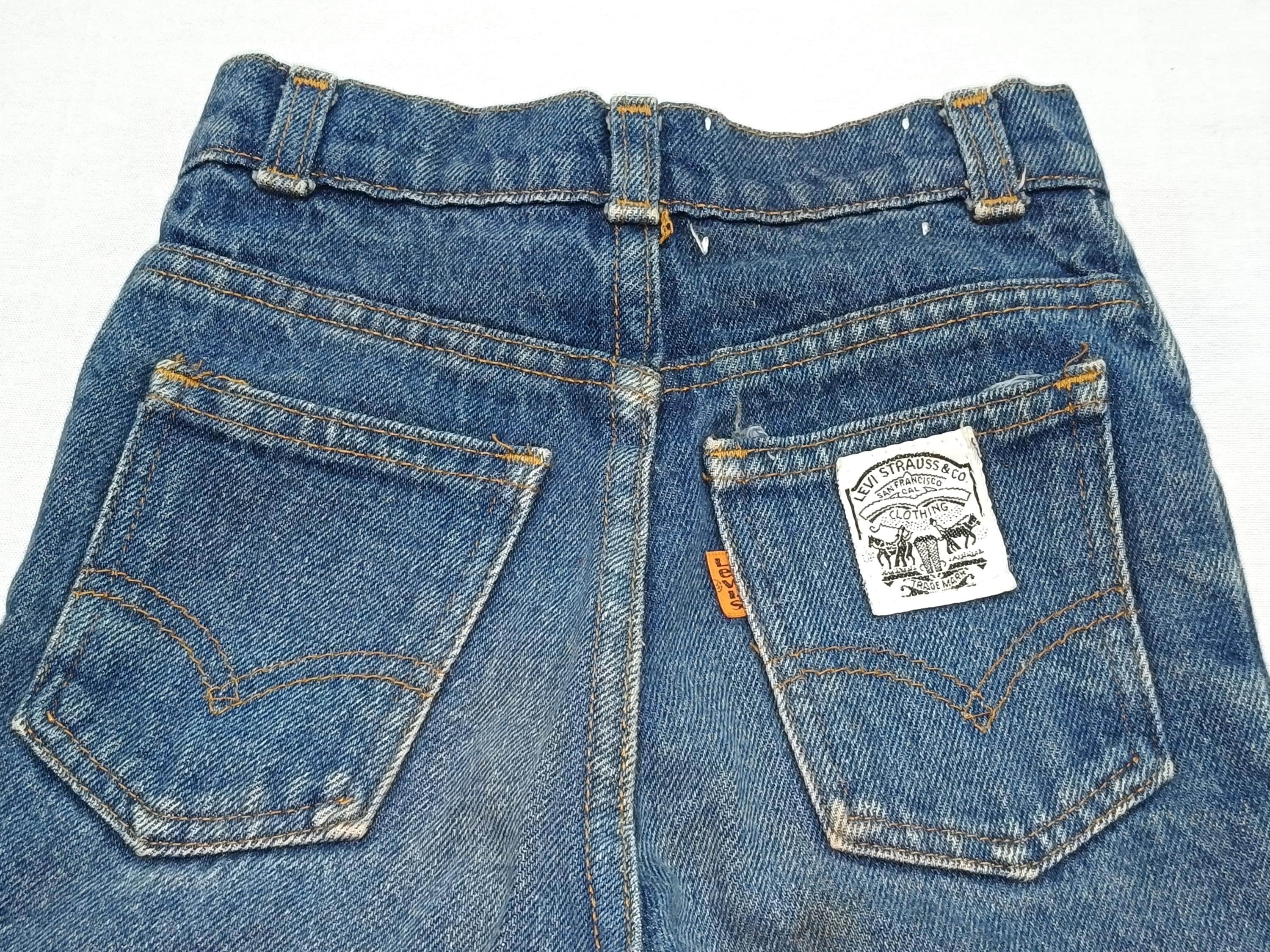Vintage 80s Levi's Orange tab Jeans for Boys/Girls Waist 20