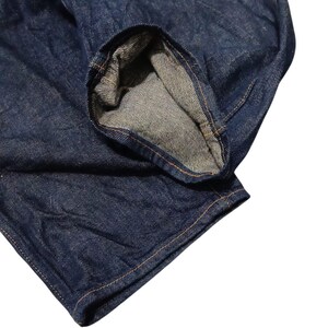 May include: Close-up of dark blue denim fabric, showcasing the texture and stitching details. The image highlights the folded hem of a pair of jeans, revealing the lighter interior fabric. The overall aesthetic suggests a focus on denim apparel.