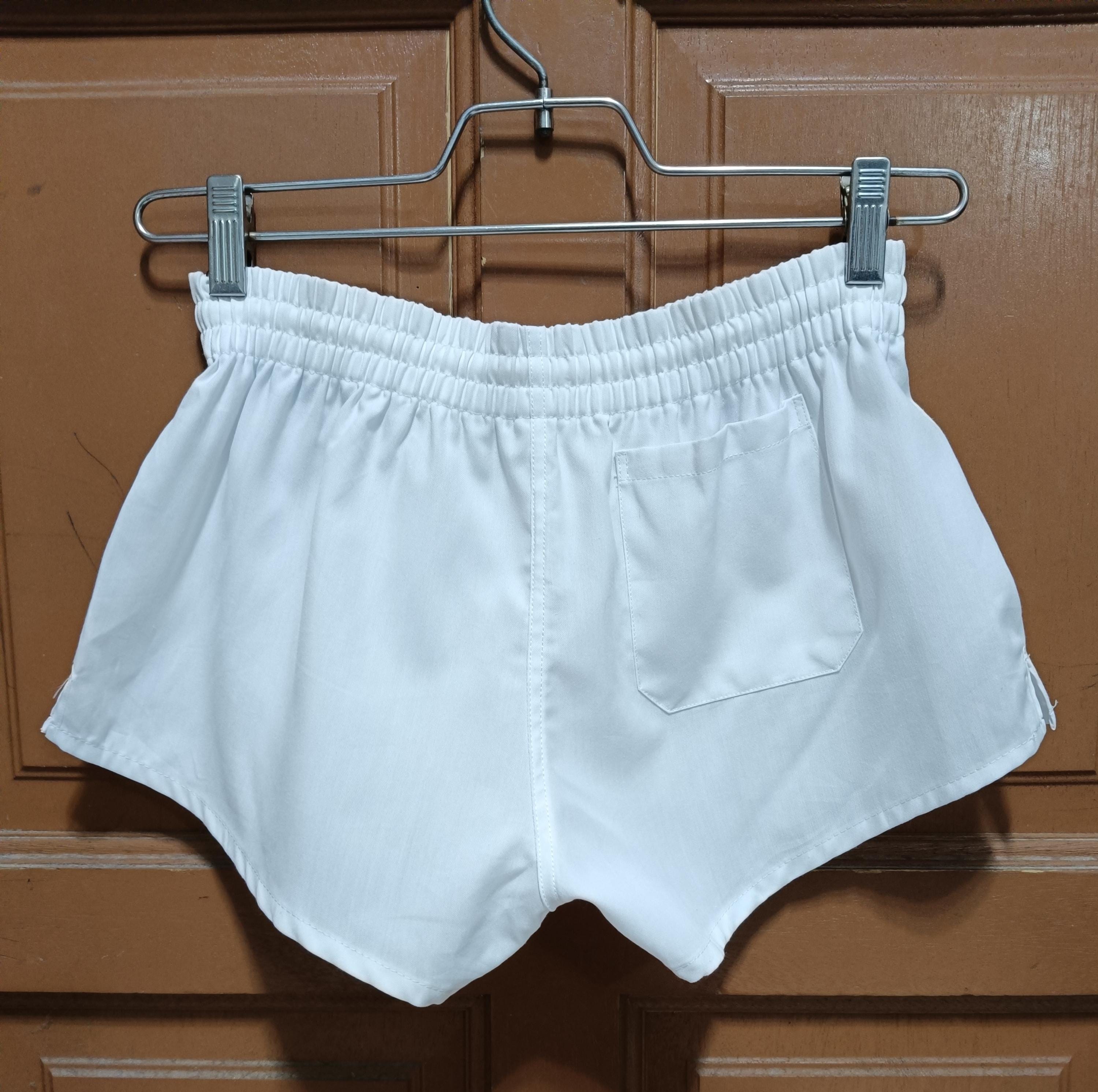 パンツ 1980s vintage DESCENTE adidas shorts Vintage Adidas by Descente All White Shorts Trefoil Logo